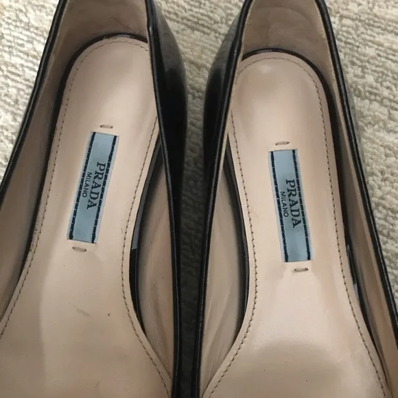 Prada Glossy Black Loafers - Picture 7 of 13